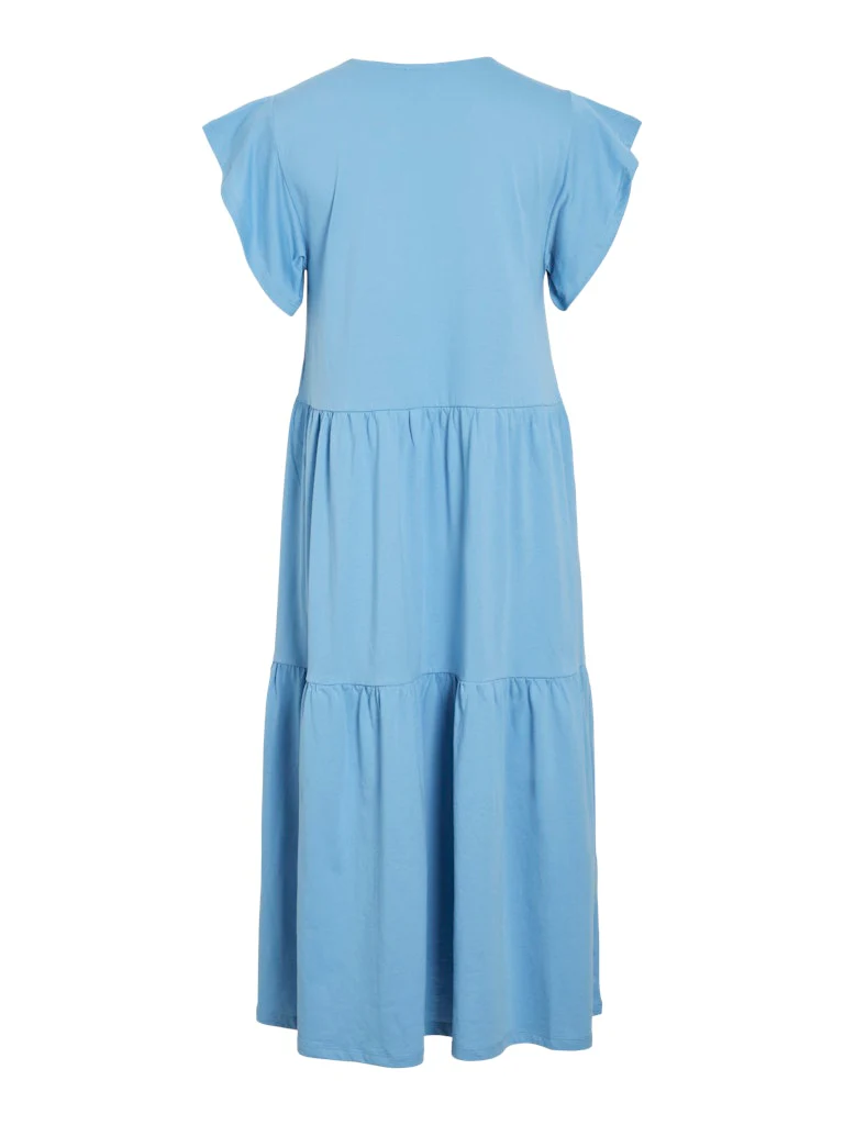 Vila naisten mekko, VISUMMER S/S MIDI DRESS Blissful Blue - Image 4