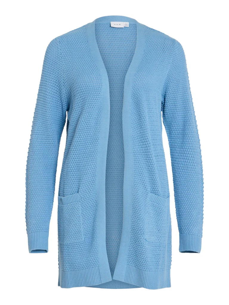 Vila naisten neuletakki, VIDALO L/S KNIT CARDIGAN- Blissful Blue - Image 3