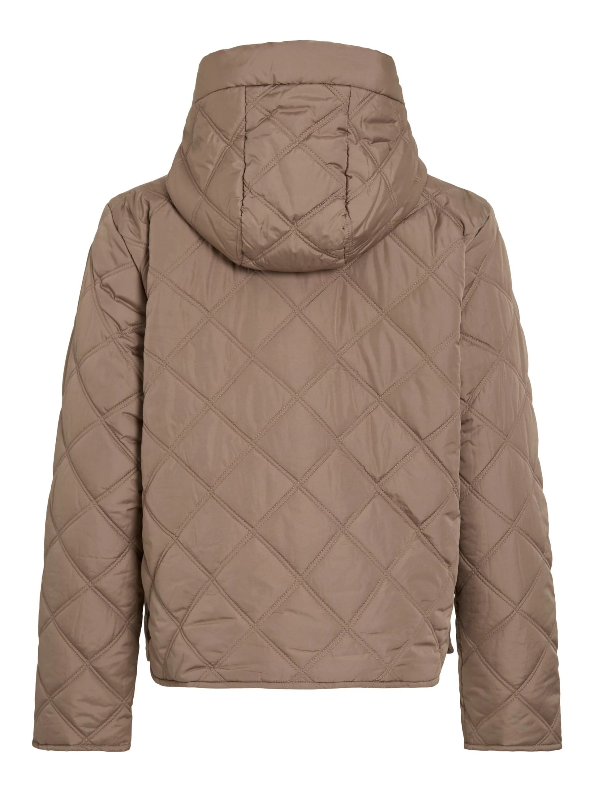 Vila naisten takki, VIQUILA LS HOOD JACKET SHORT JACKET Fossil - Image 4