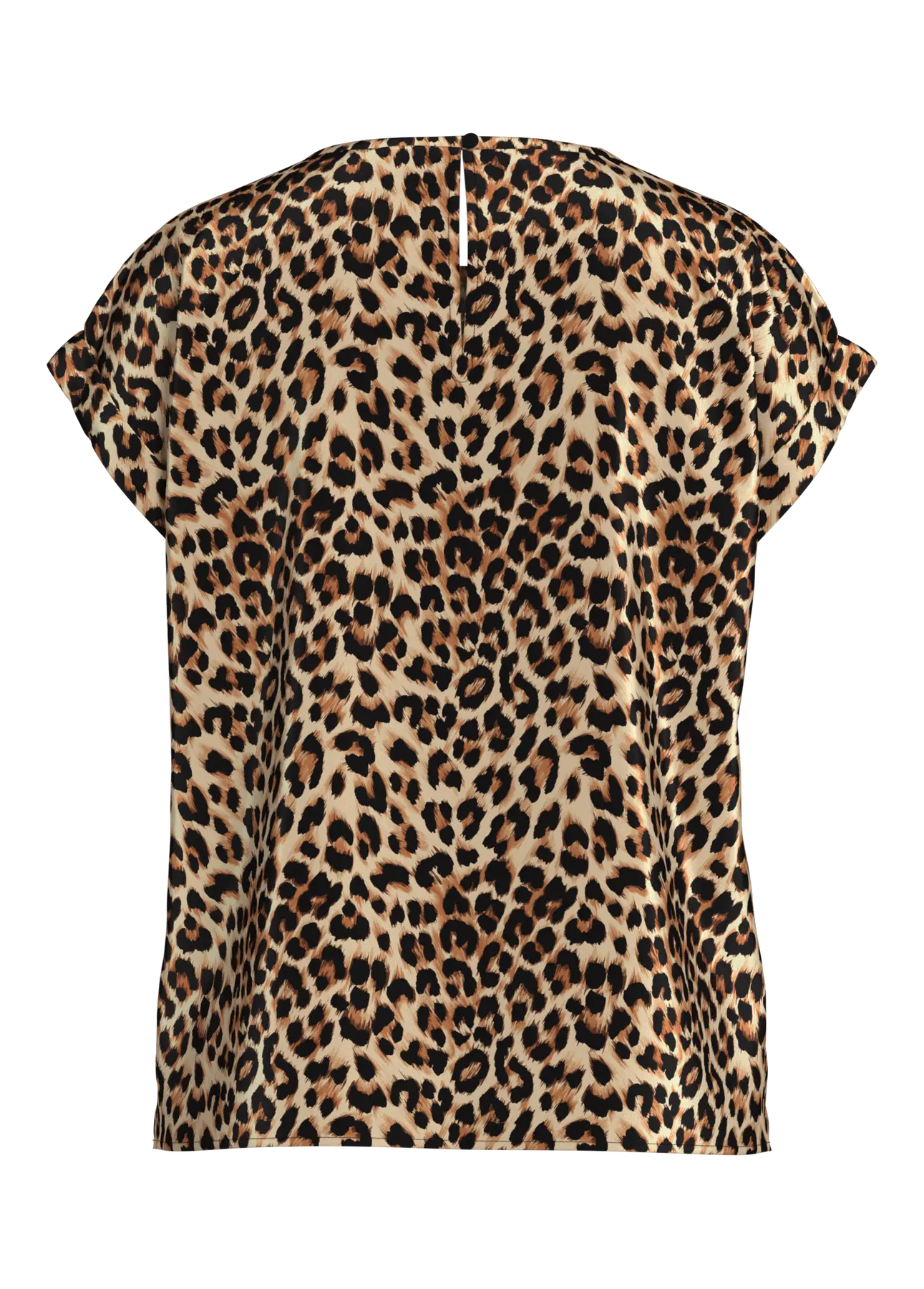 Vila naisten toppi, VIELLETTE S/S FULL SATIN TOP Caramel Café Leo - Image 4