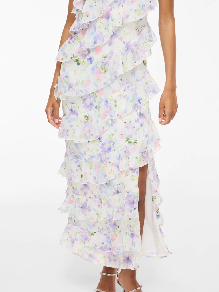 Vila mekko Viluna Strap Ankle Dress, Cloud Dancer Blue - Image 7