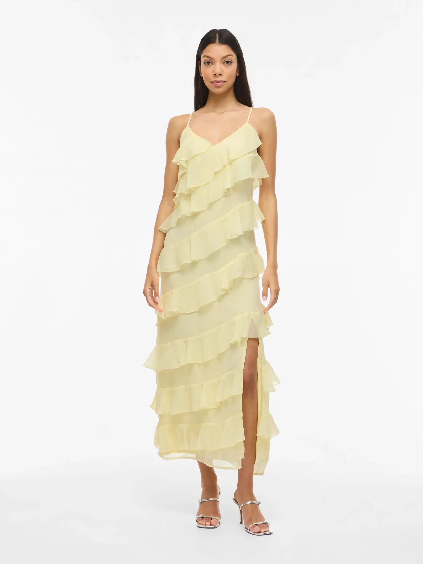 Vila mekko Viluna Strap Ankle Dress, pastellinkeltainen