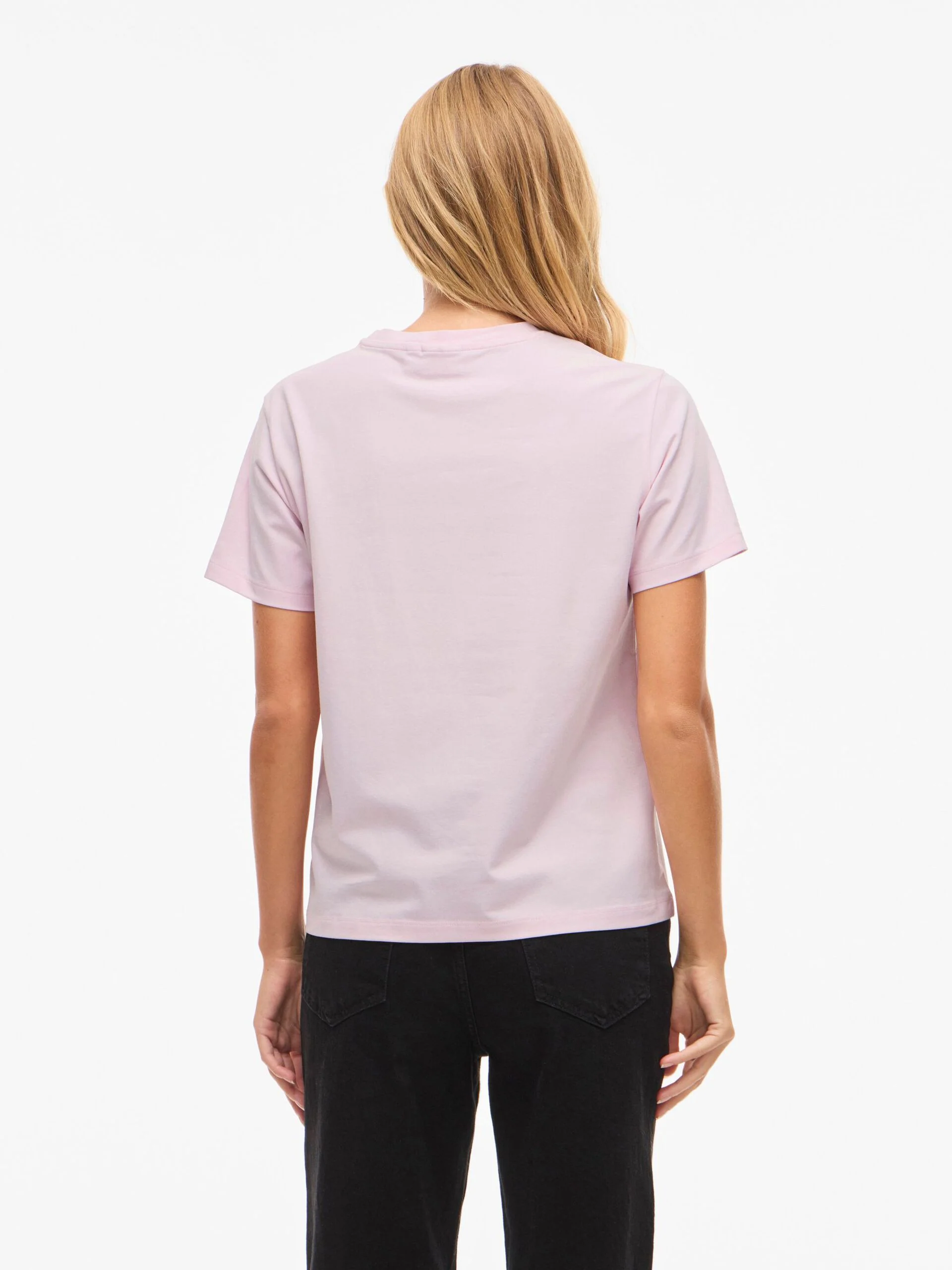Vila naisten t-paita Vinora S/S T-Shirt, Cherry Blossom - Image 2