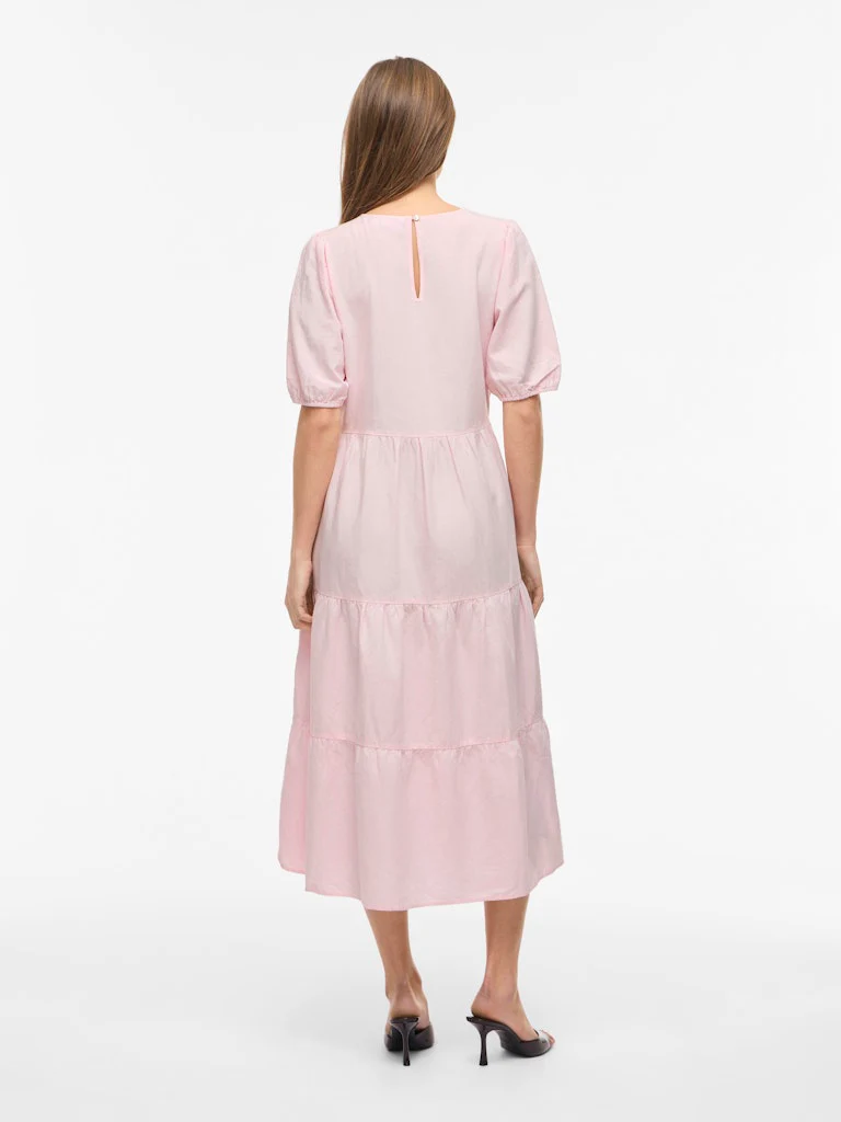 Vila mekko VIPrisilla 2/4 O-Neck Midi Dress, Cherry Blossom - Image 4