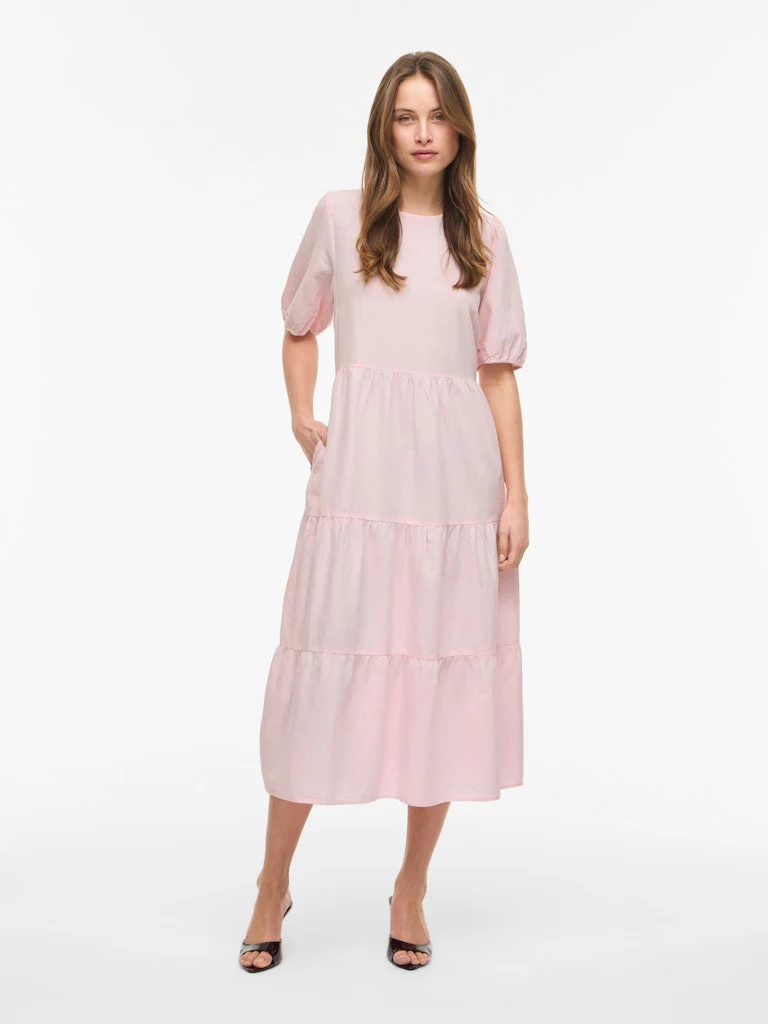 Vila mekko VIPrisilla 2/4 O-Neck Midi Dress, Cherry Blossom - Image 5
