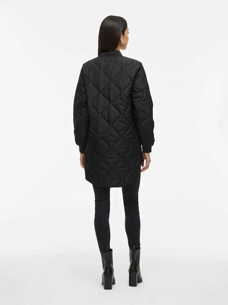 Vila naisten tikkitakki VITATE L/S QUILT JACKET - NOOS, Black Beauty - Image 4