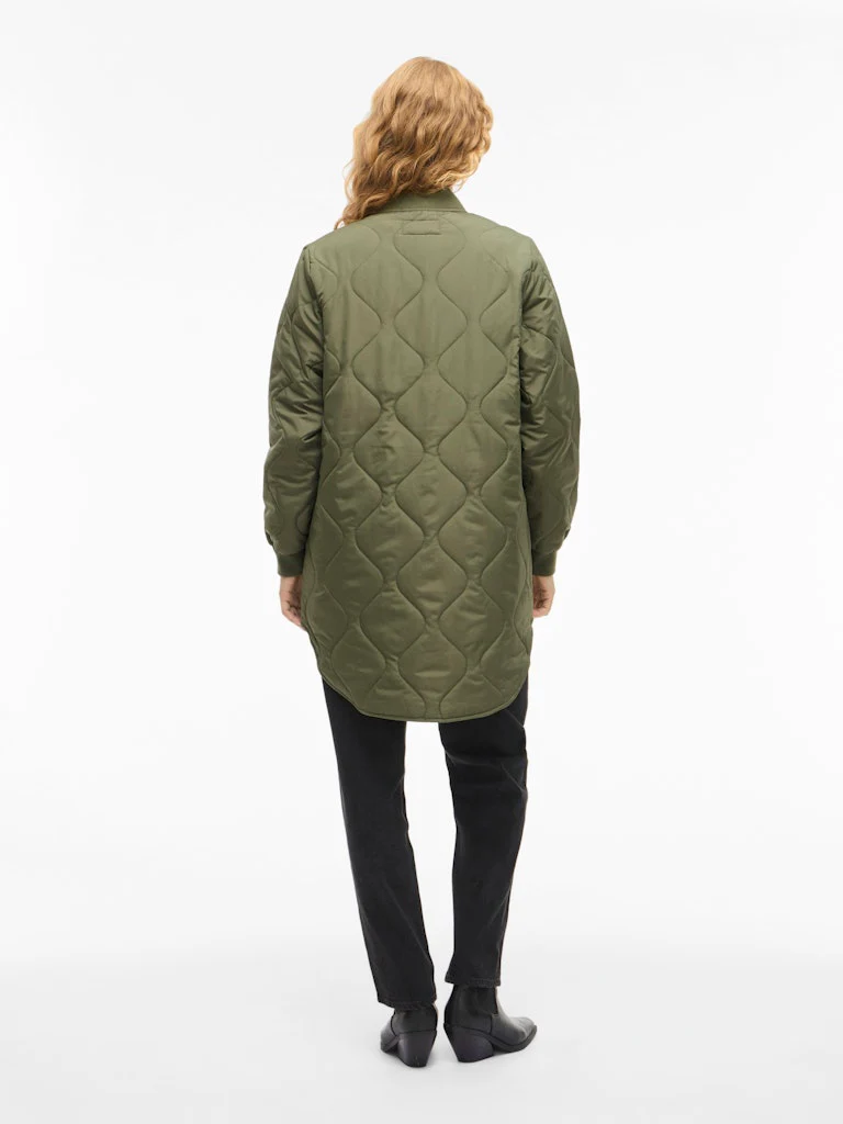 Vila naisten tikkitakki VITATE L/S QUILT JACKET - NOOS, Olivine - Image 5