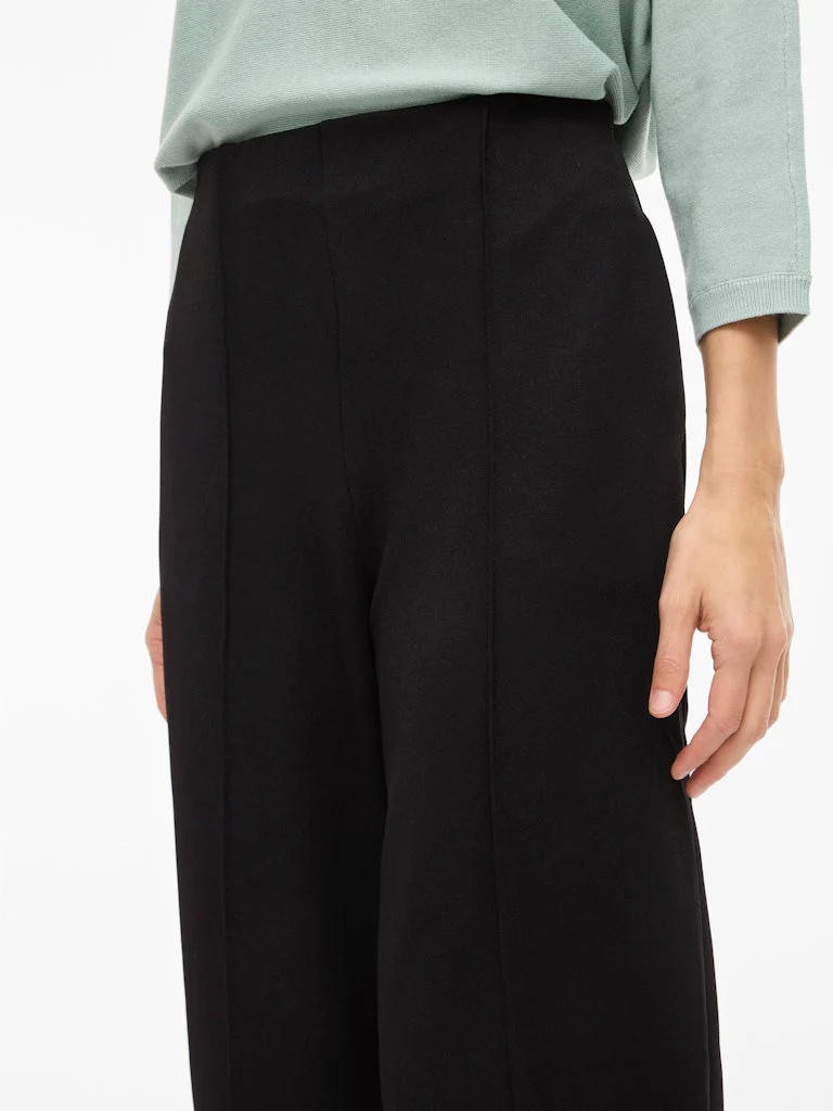 Vila naisten housut VIWINNIE CLUA HW WIDE PANTS, musta - Image 7