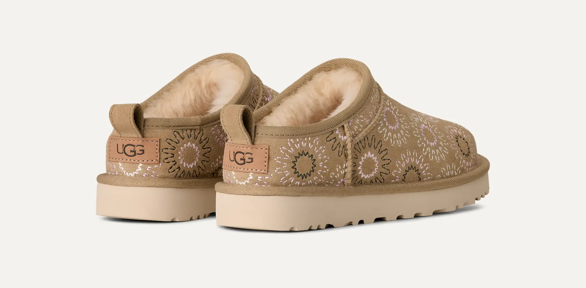 UGG naisten kengät Classic Micro Sun Stitch, hiekka - Image 4