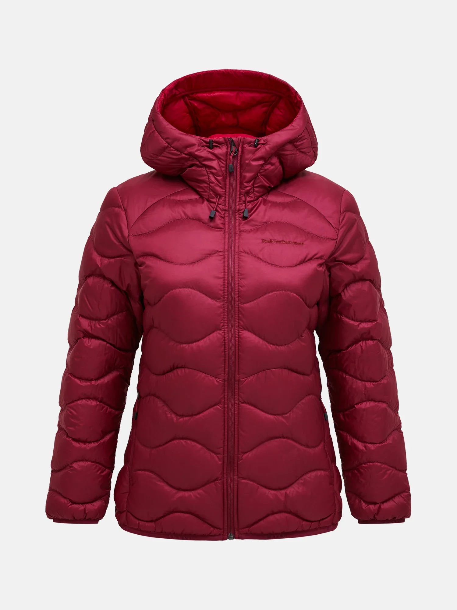 Peak Performance naisten kevytuntuvatakki W HELIUM DOWN HOOD JACKET, viininpunainen - Image 6