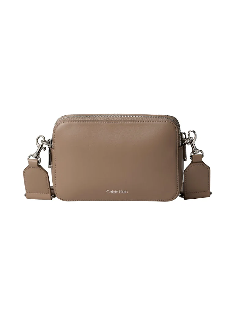 Calvin Klein Accessories naisten laukku Webbing Double Strap Camera Bag, vaalea beige - Image 2