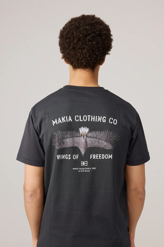 Makia miesten t-paita Wings T-shirt, musta - Image 3