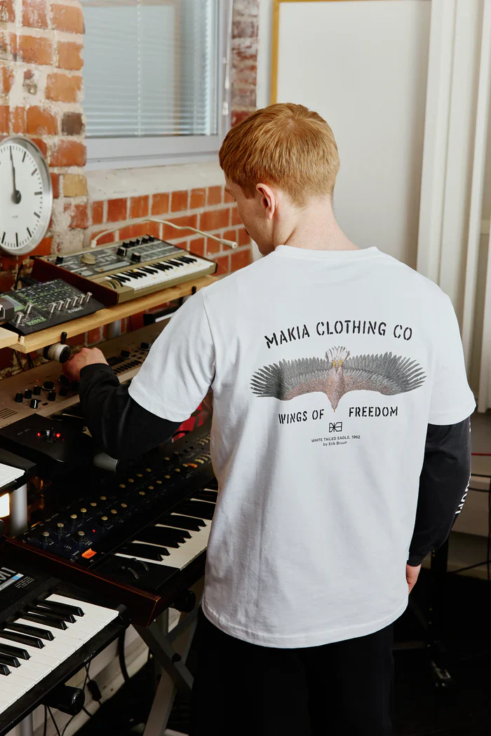 Makia miesten t-paita Wings T-shirt, valkoinen - Image 4