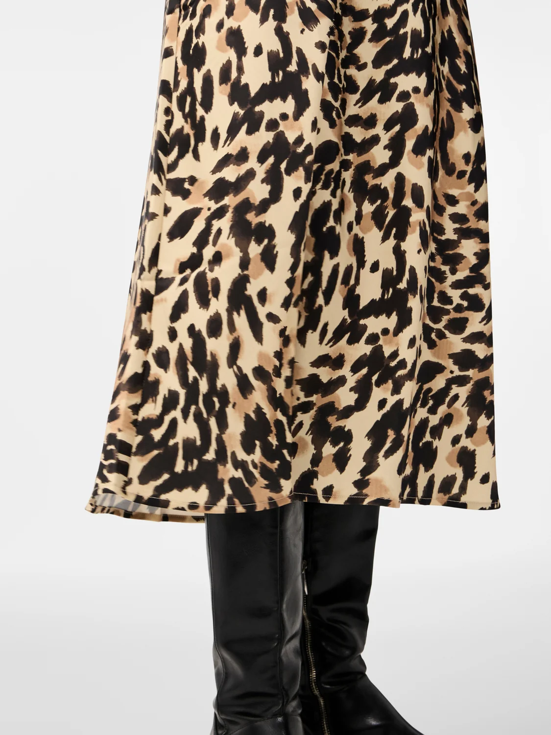 Y.A.S hame, YASPELLA HW MIDI SKIRT Beige Kuosi - Image 6