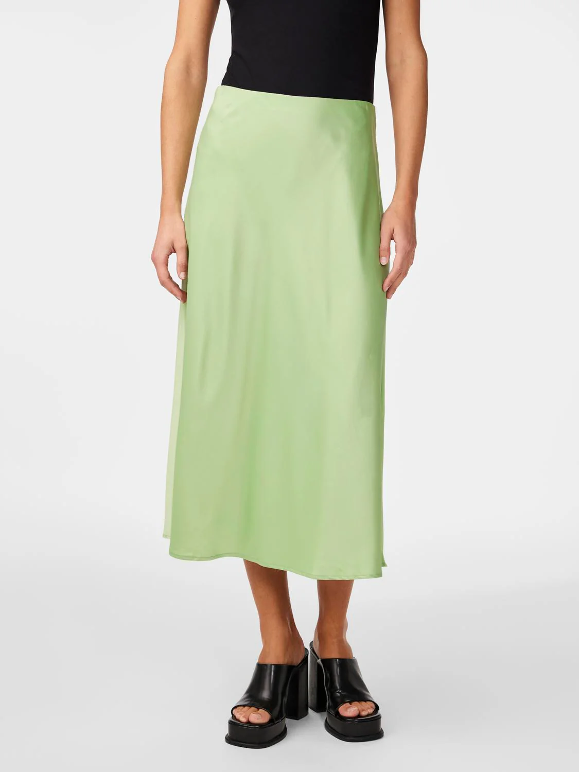 Y.A.S hame, YASPELLA HW MIDI SKIRT Mintunvihreä - Image 5
