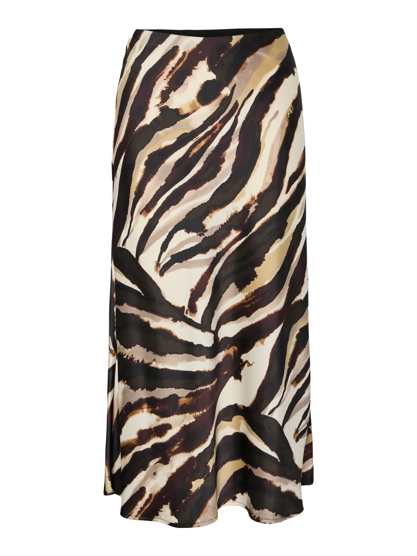 Y.A.S hame, YASPELLA HW MIDI SKIRT Sandshell Zebra Print - Image 3