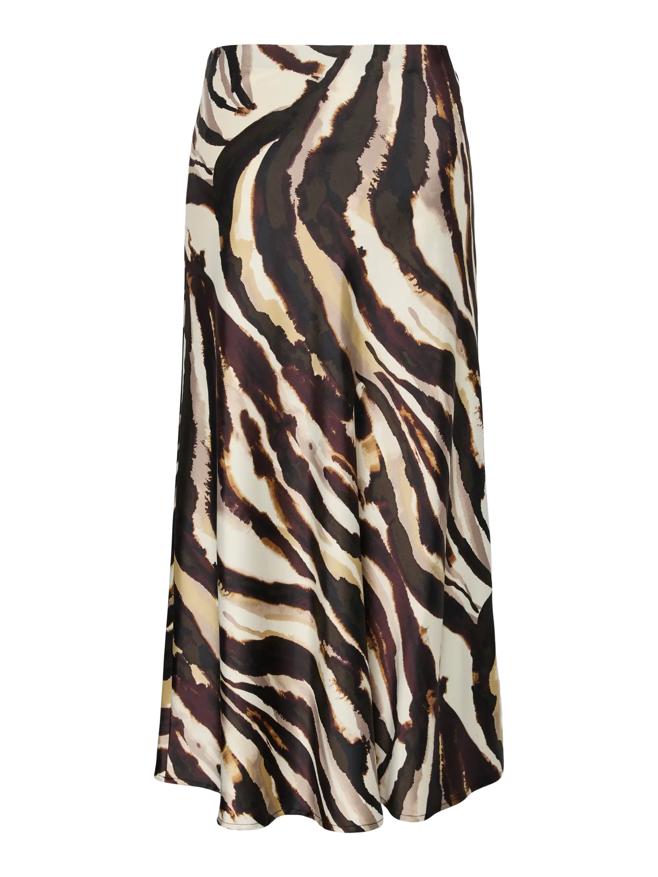 Y.A.S hame, YASPELLA HW MIDI SKIRT Sandshell Zebra Print - Image 4