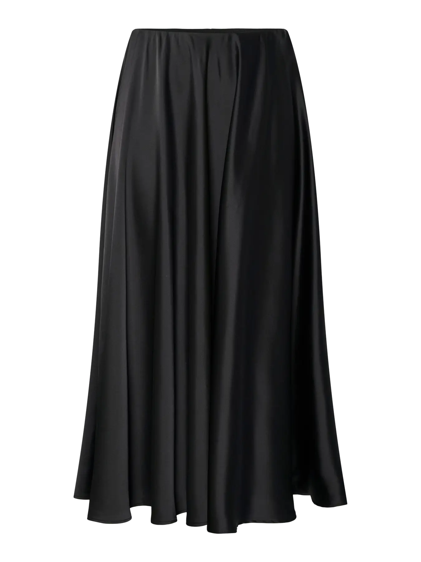 Y.A.S naisten hame, YASPELLA HW VOLUME ANKLE SKIRT Black - Image 3
