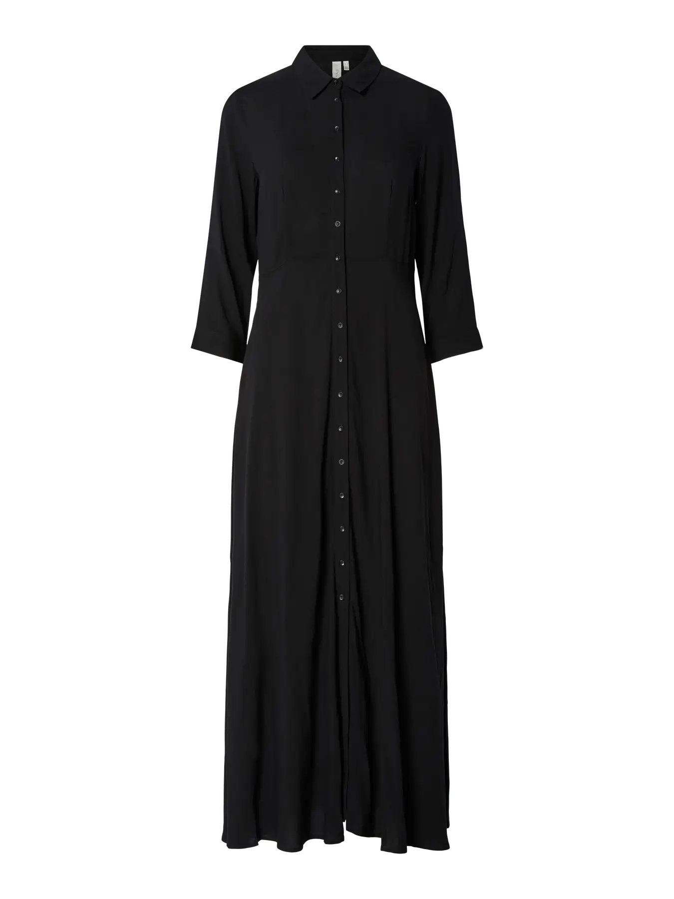 Y.A.S Naisten Maksimekko YASSAVANNA LONG SHIRT DRESS Black Mille - Image 7