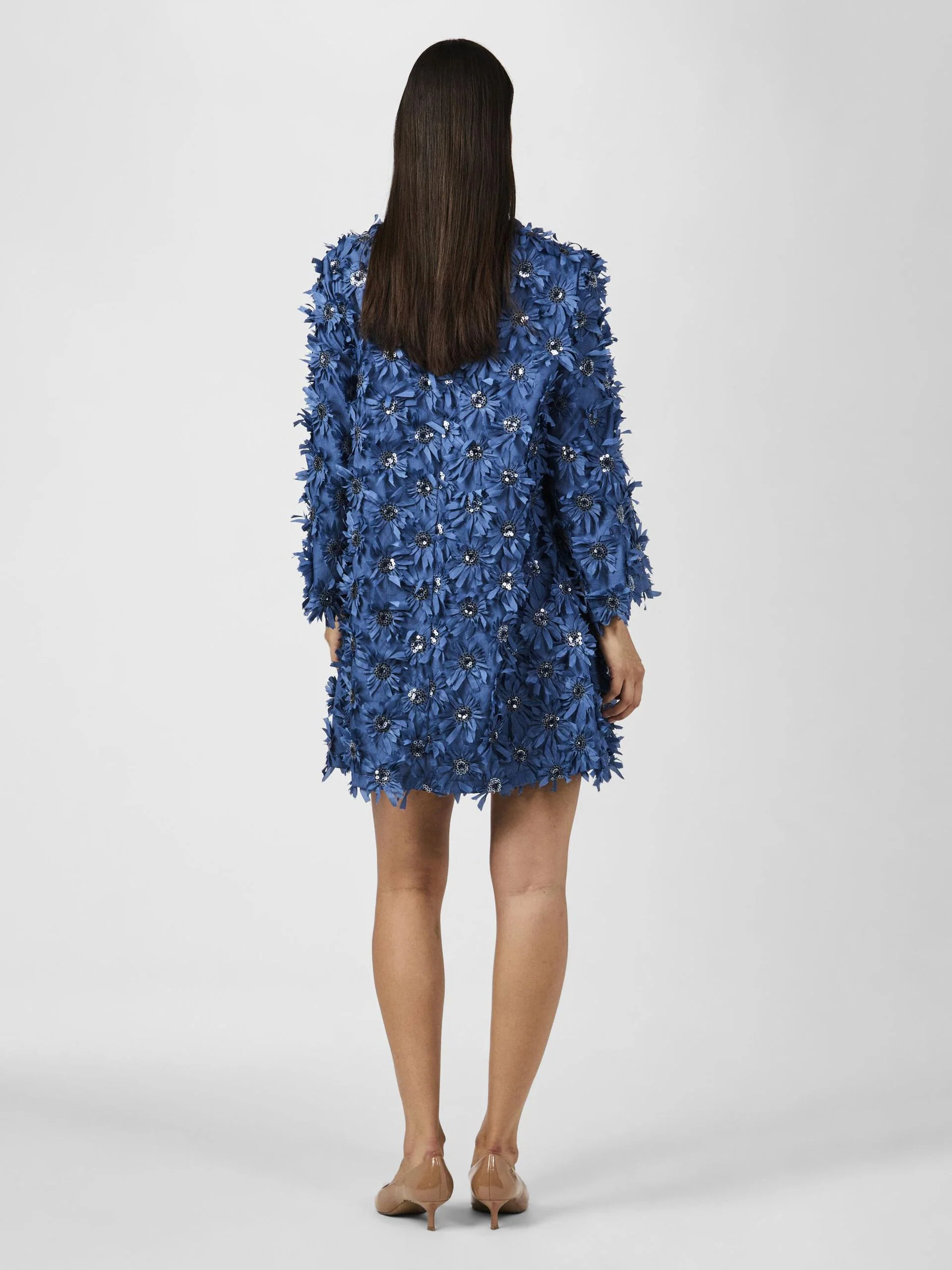Y.A.S naisten mekko, YASABELONE 7/8 SHORT DRESS Tummansininen - Image 2