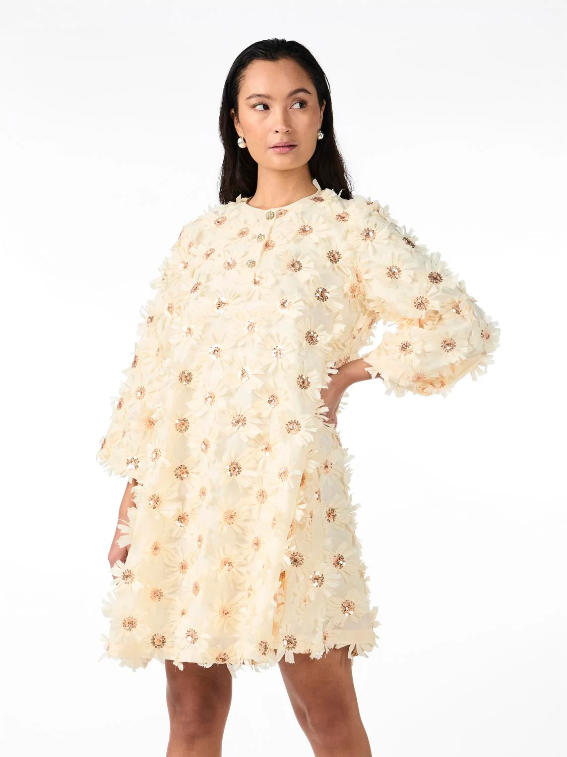 Y.A.S Naisten Mekko, YASABELONE DRESS Sheer Bliss - Image 5
