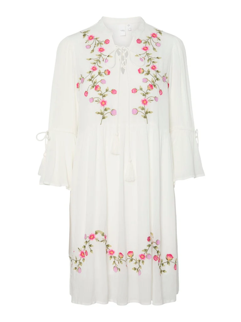 Y.A.S naisten mekko, YASCHELLA 3/4 TUNIC NEW Valkopohjainen Kuosi