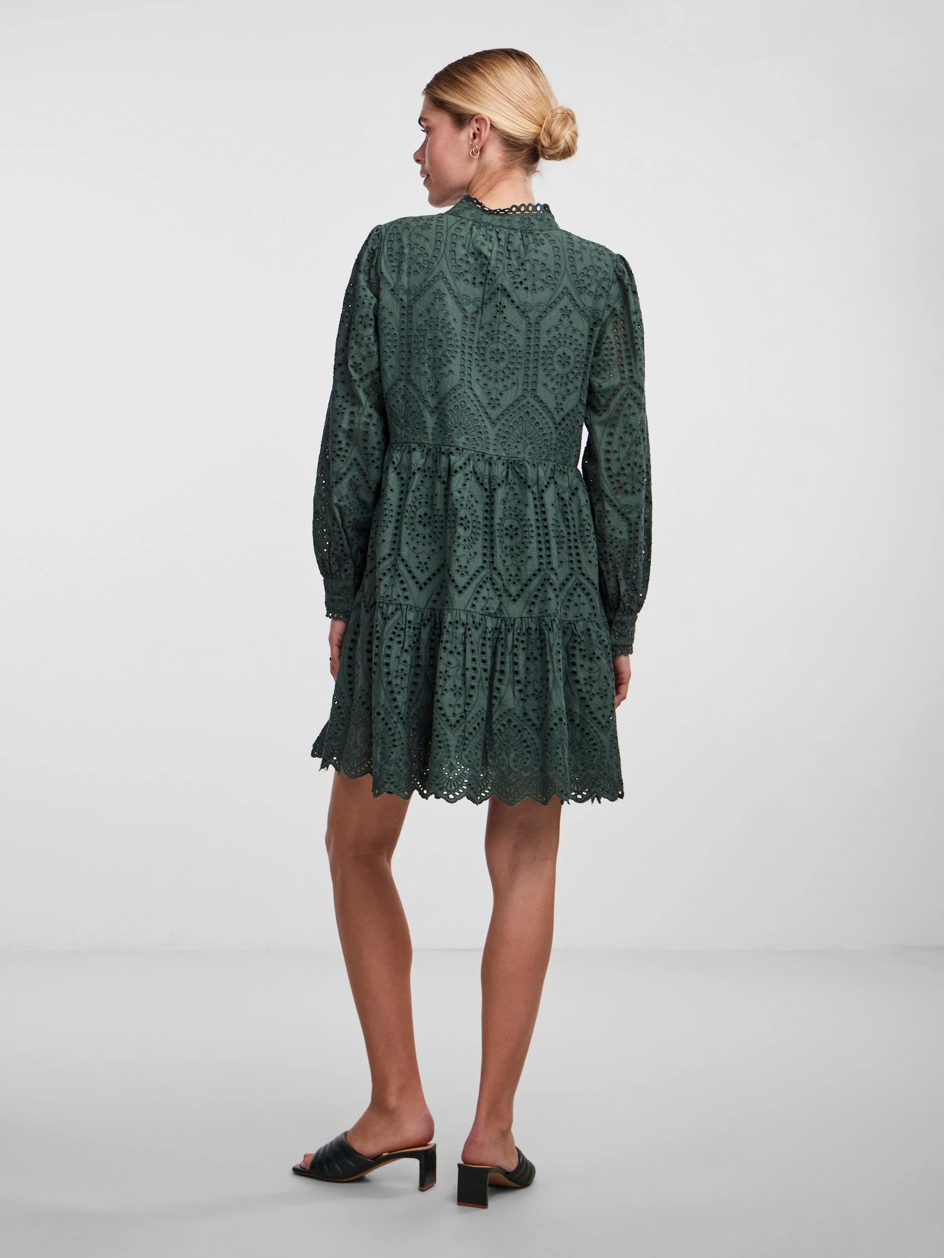 Y.A.S Naisten Mekko YASHOLI LS DRESS S Khaki - Image 2