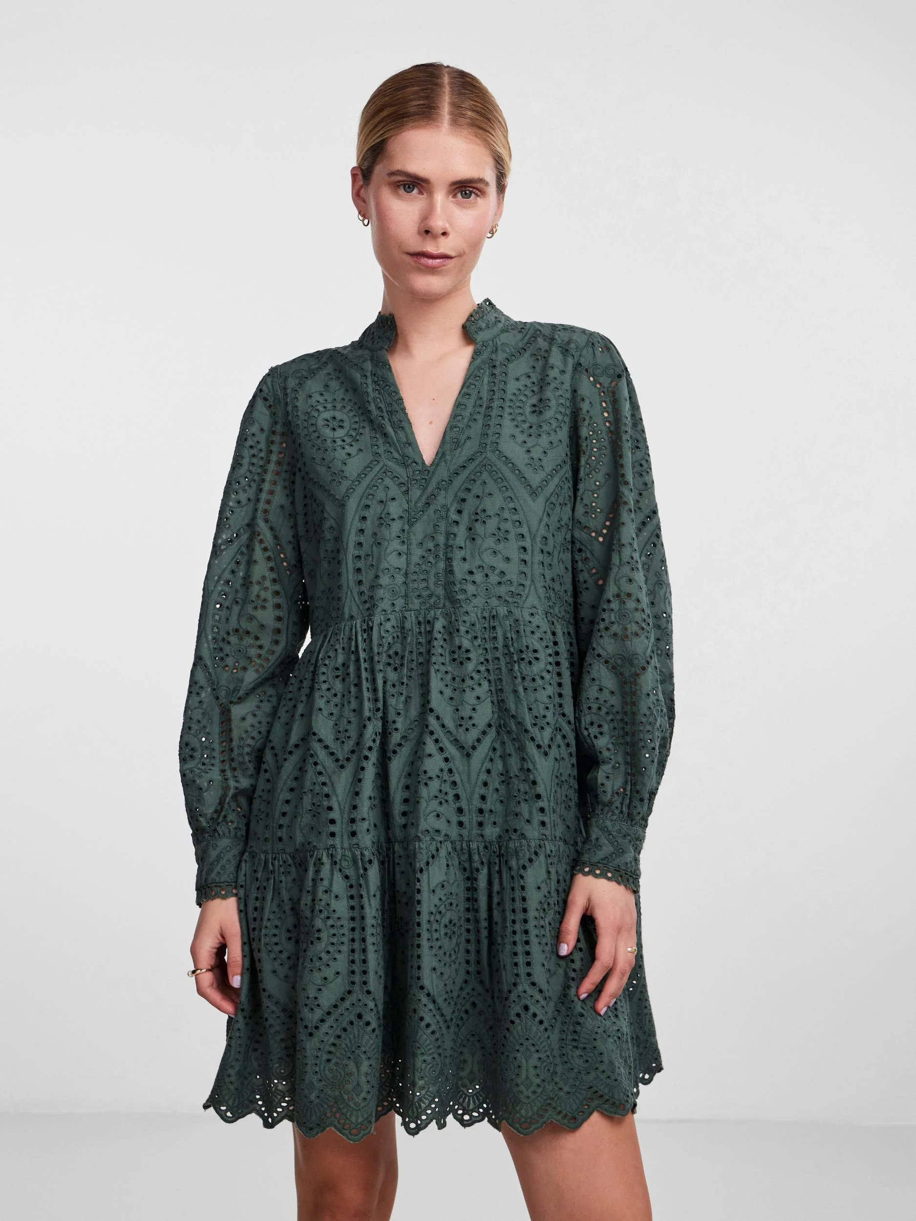 Y.A.S Naisten Mekko YASHOLI LS DRESS S Khaki - Image 5