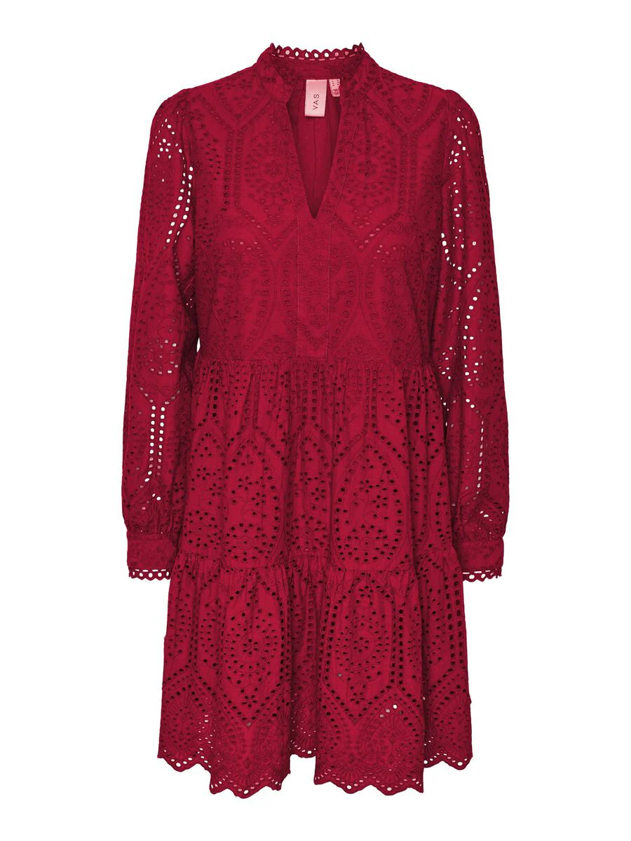 Y.A.S Naisten Mekko YASHOLI LS DRESS S Punainen - Image 3