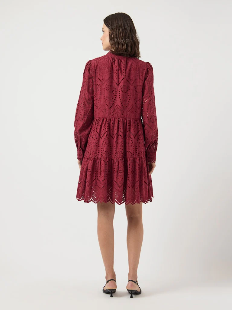 Y.A.S Naisten Mekko YASHOLI LS DRESS S Tibetan Red - Image 2