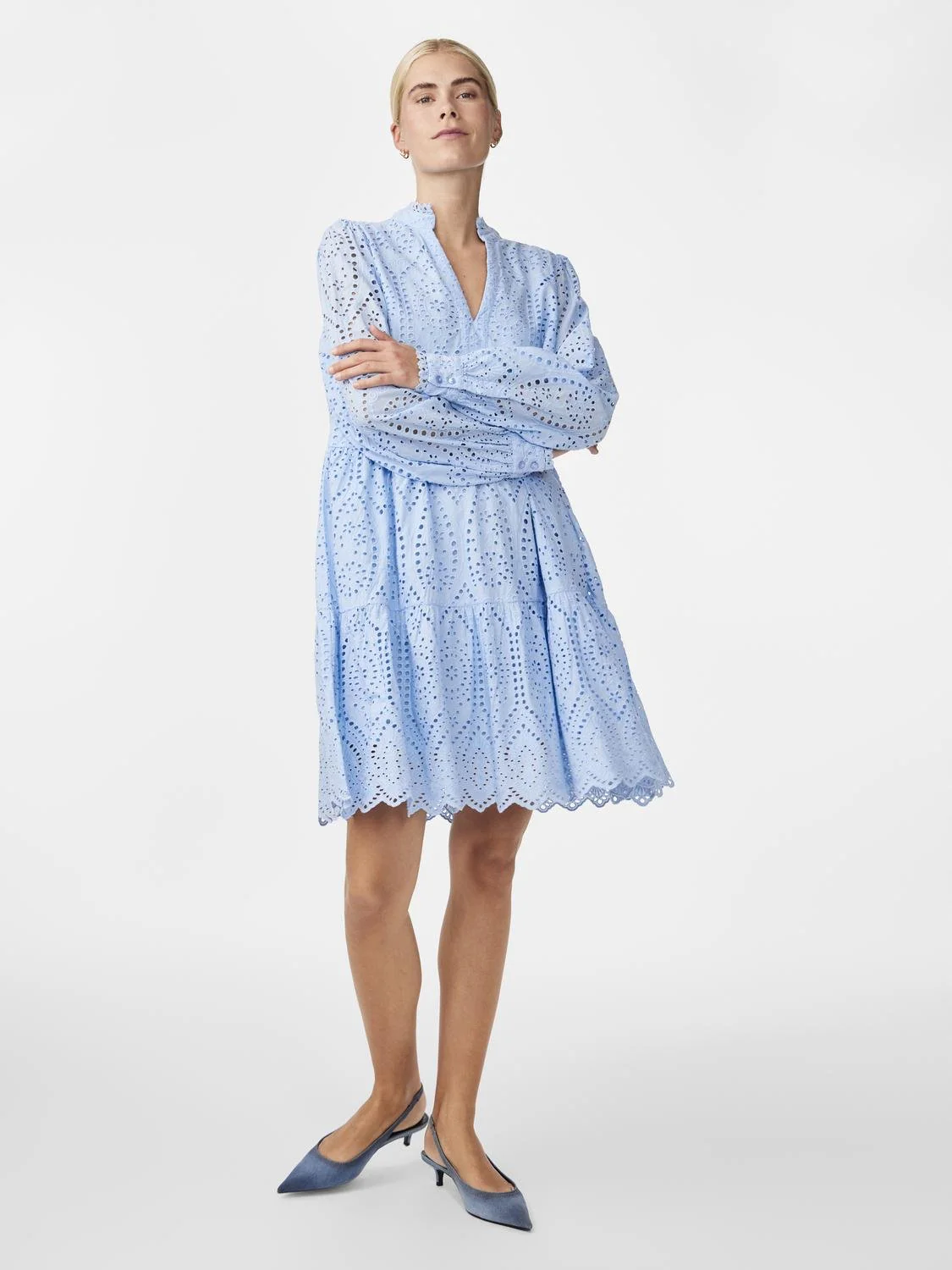 Y.A.S Naisten Mekko YASHOLI LS DRESS S Vaaleansininen - Image 5