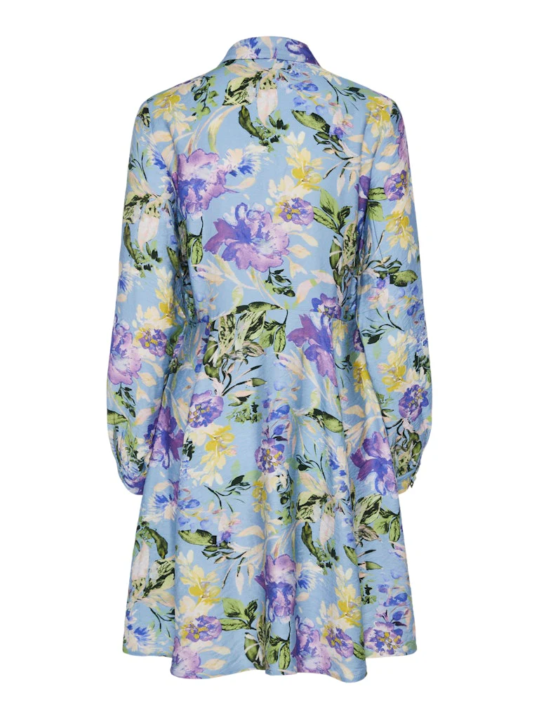 Y.A.S naisten mekko, YASKAYA LS SHIRT DRESS S Sininen Kuosi - Image 2
