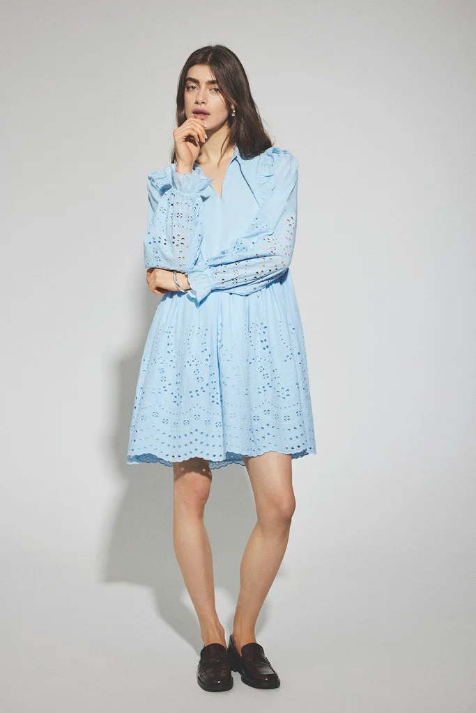 Y.A.S naisten mekko, YASLUMA LS DRESS S Vaaleansininen