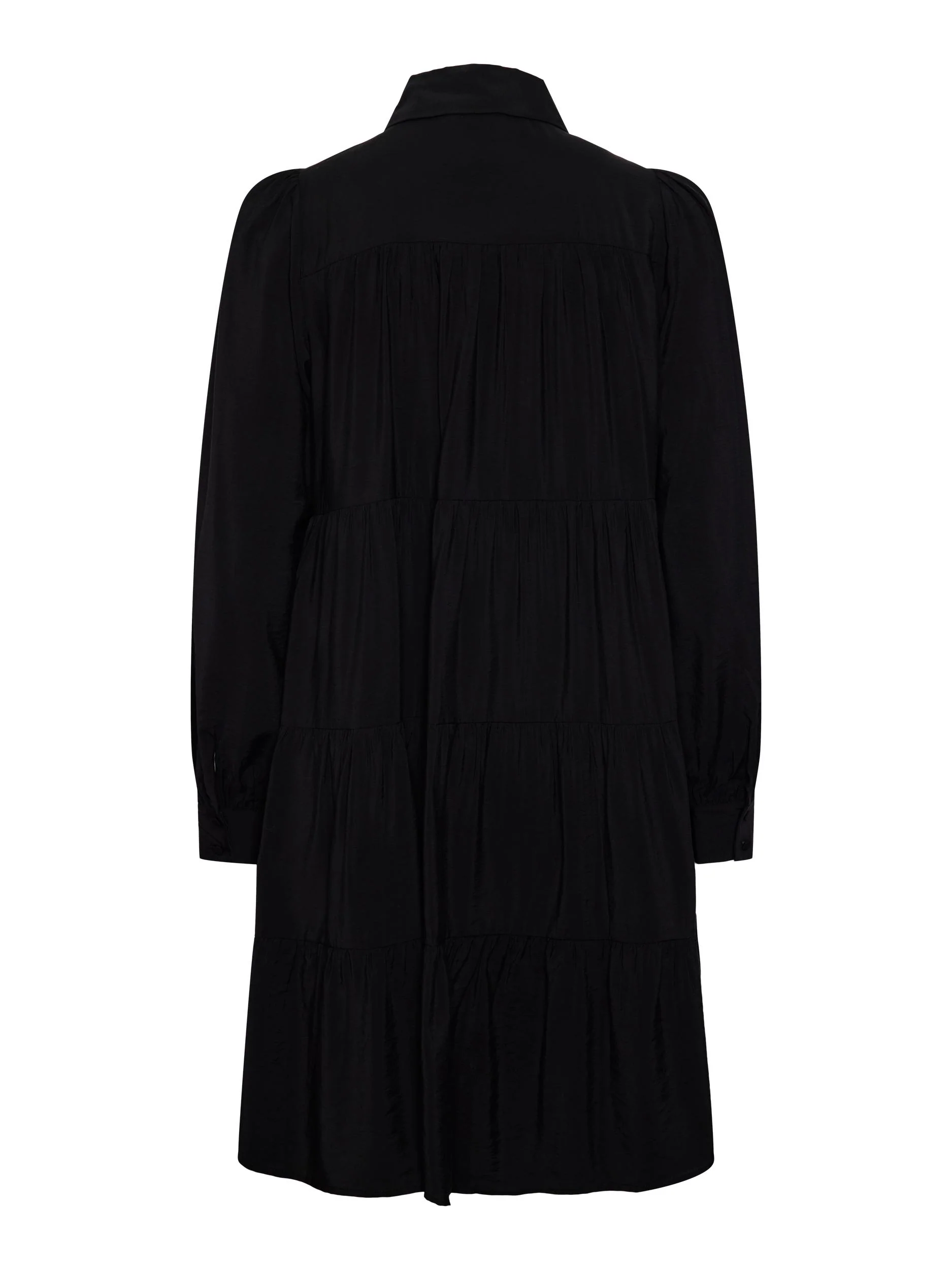 Y.A.S Naisten Mekko, YASPALA LS SHIRT DRESS Musta - Image 4