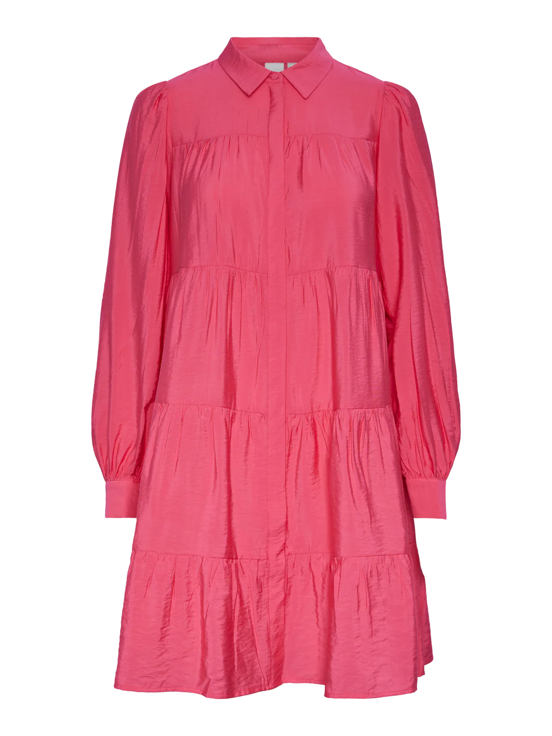 Y.A.S Naisten Mekko, YASPALA LS SHIRT DRESS Pinkki - Image 4