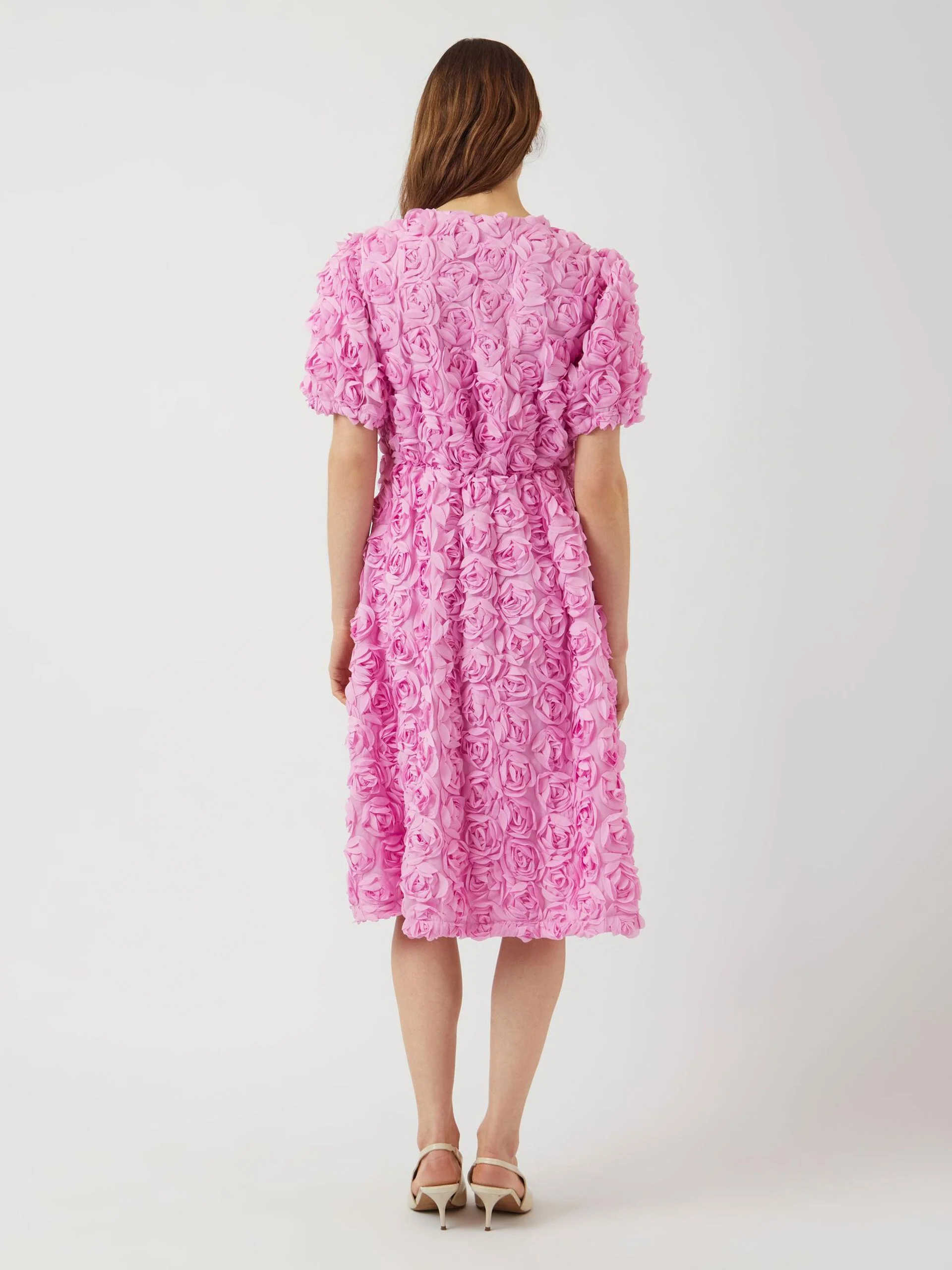 Y.A.S naisten mekko, YASROSIVA 2/4 MIDI DRESS S Vaaleanpunainen - Image 2