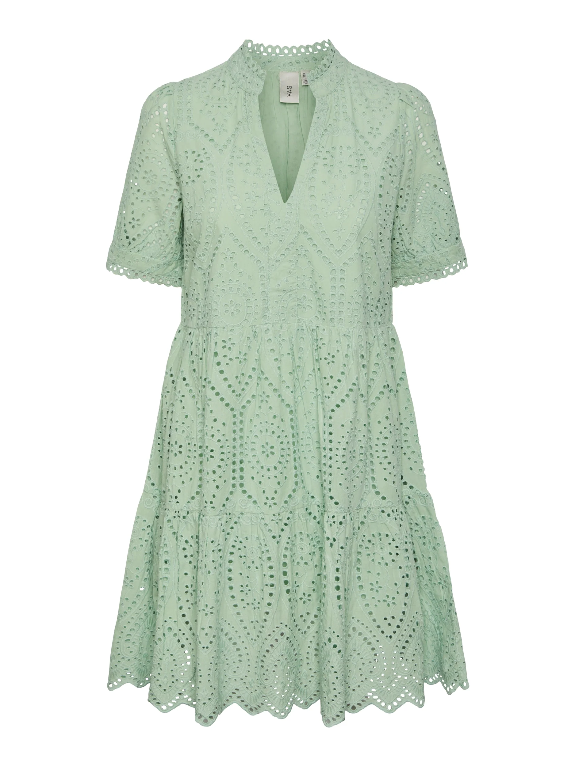 Y.A.S Naisten Minimekko YASHOLI SS DRESS Mintunvihreä - Image 3
