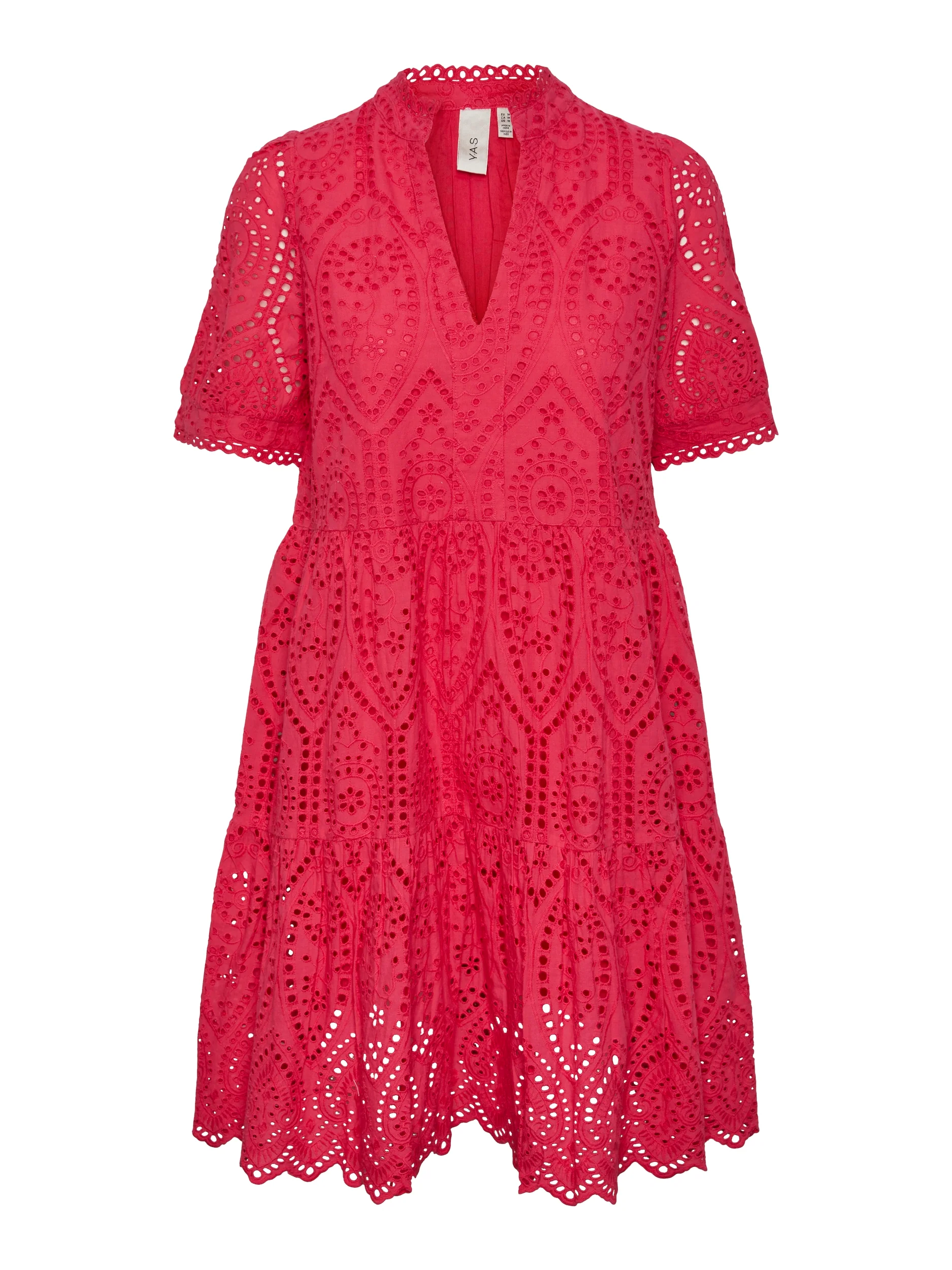 Y.A.S Naisten Minimekko YASHOLI SS DRESS Pinkki - Image 2
