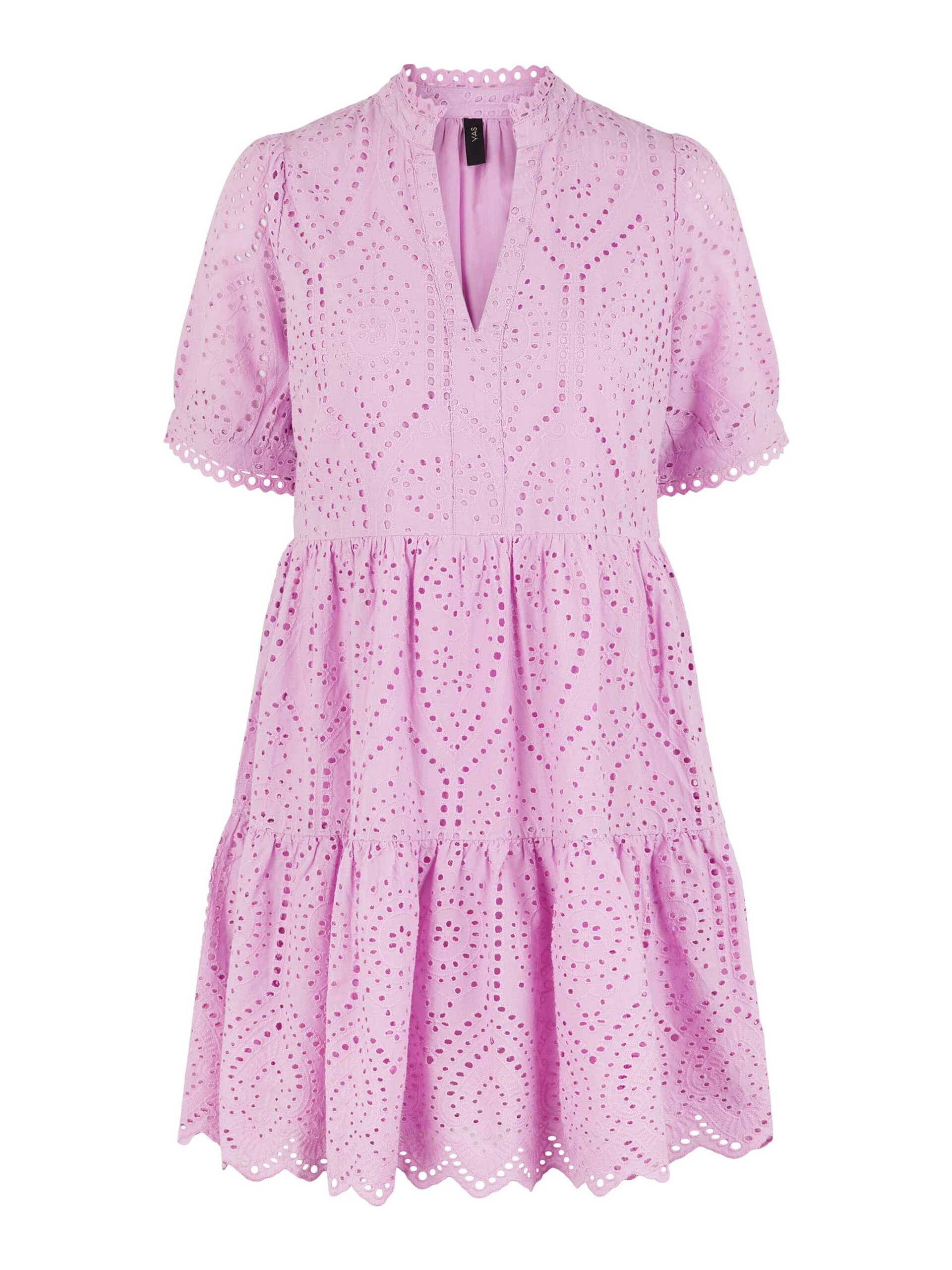 Y.A.S Naisten Minimekko YASHOLI SS DRESS Pinkki - Image 5