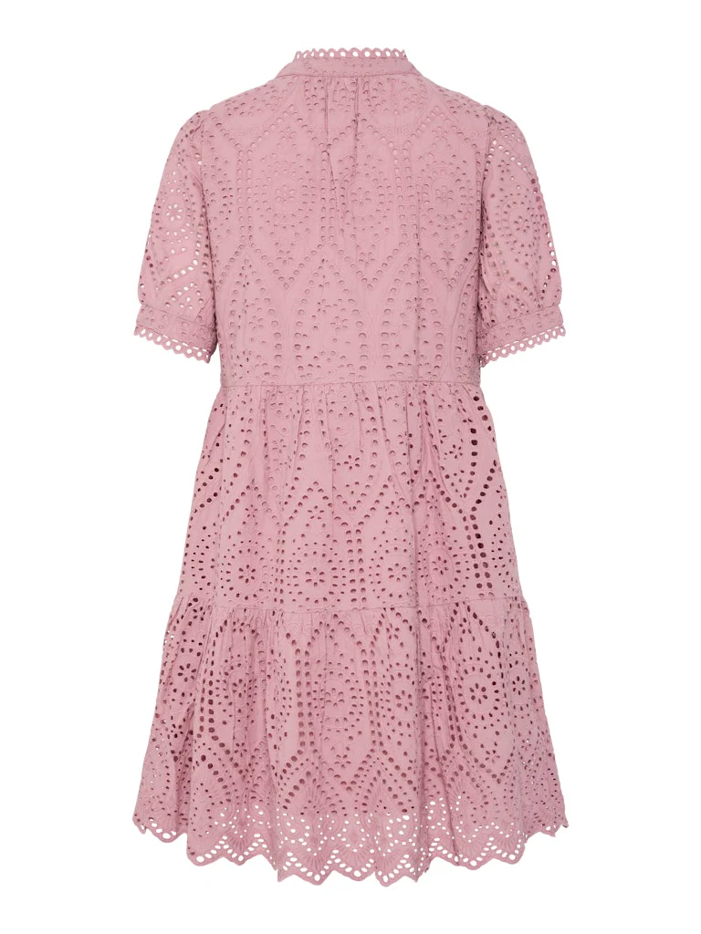 Y.A.S Naisten Minimekko YASHOLI SS DRESS Vaaleanpunainen - Image 3