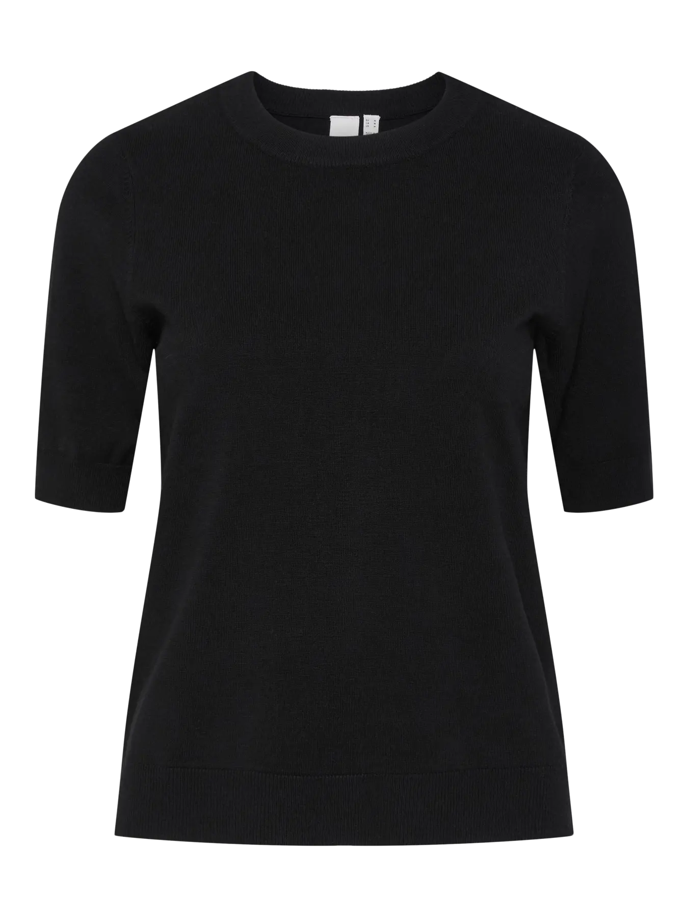 Y.A.S naisten neule, YASLENA SS KNIT PULLOVER S. Black - Image 3