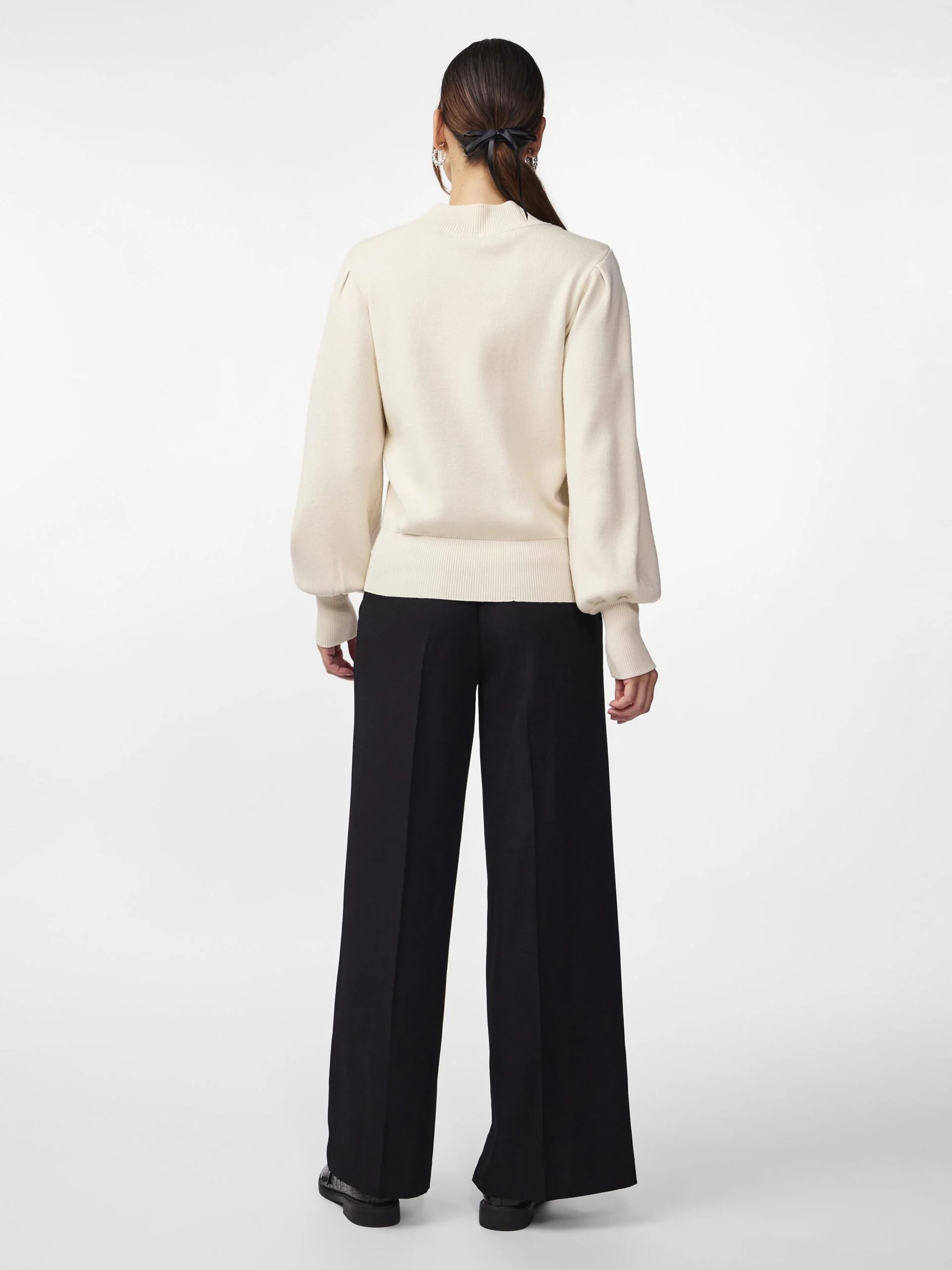 Y.A.S Naisten Neulepusero, YASFONNY LS KNIT PULLOVER S. NOOS Luonnonvalkoinen - Image 2