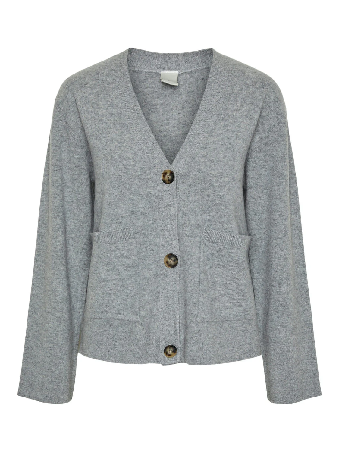Y.A.S Naisten Neuletakki, YASEMILIE LS CARDIGAN KNIT S. NOOS Grafiitti - Image 3