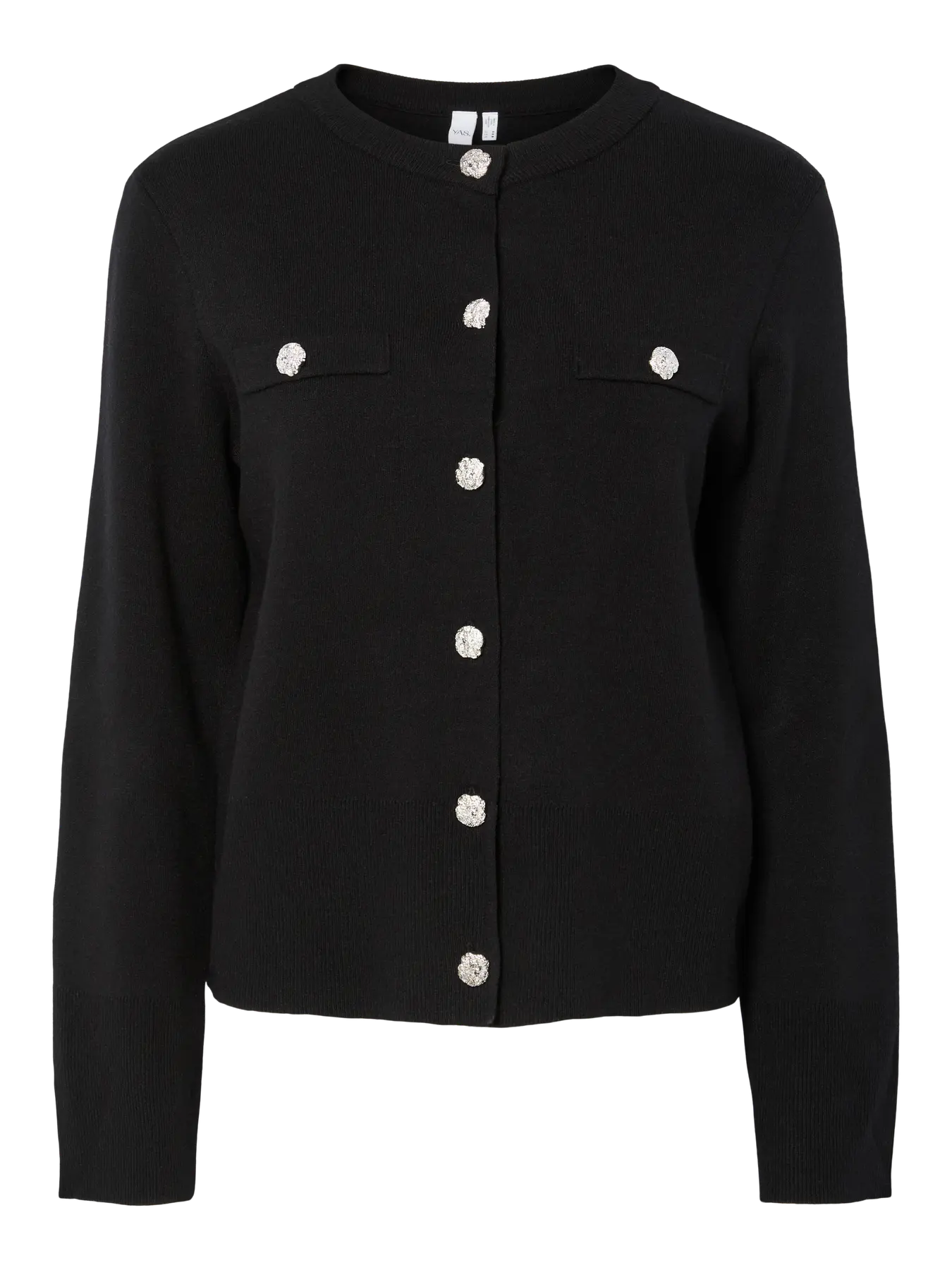 Y.A.S naisten neuletakki, YASPIMI LS KNIT CARDIGAN Black