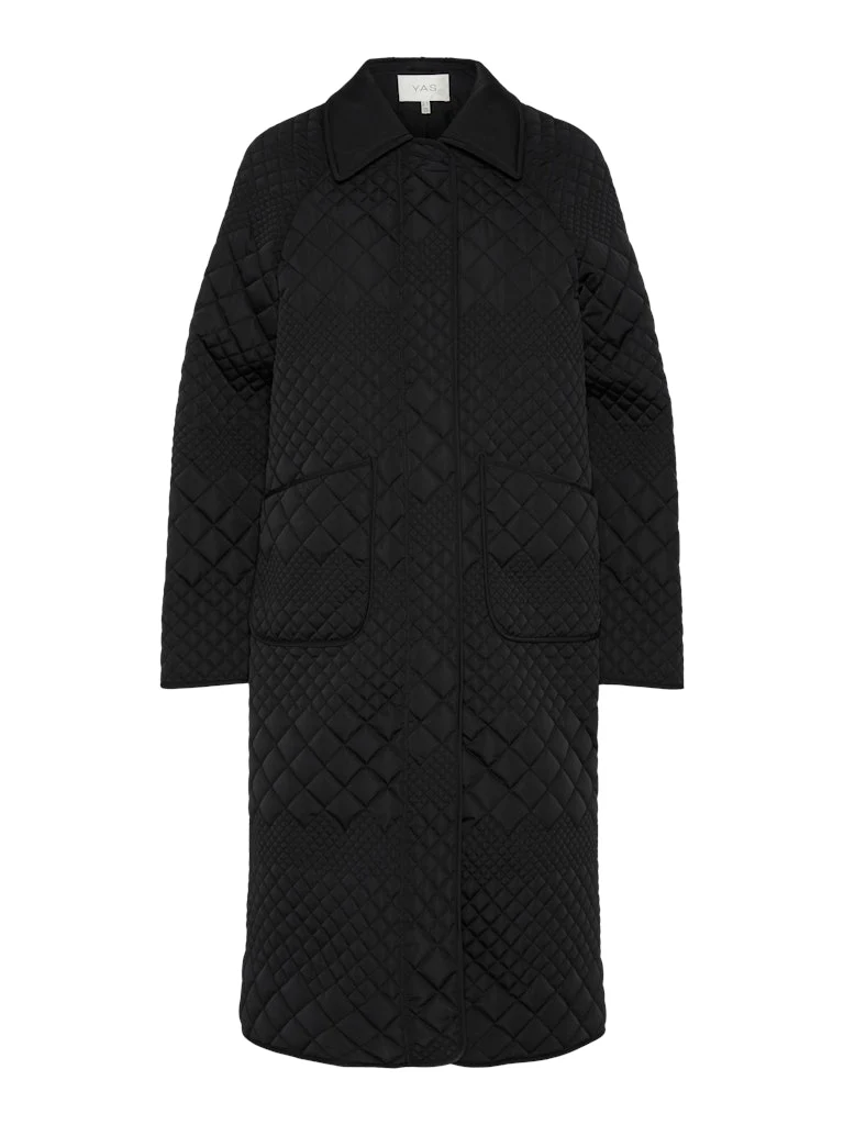 Y.A.S naisten takki, ASLAURIE LS PADDED COAT Musta