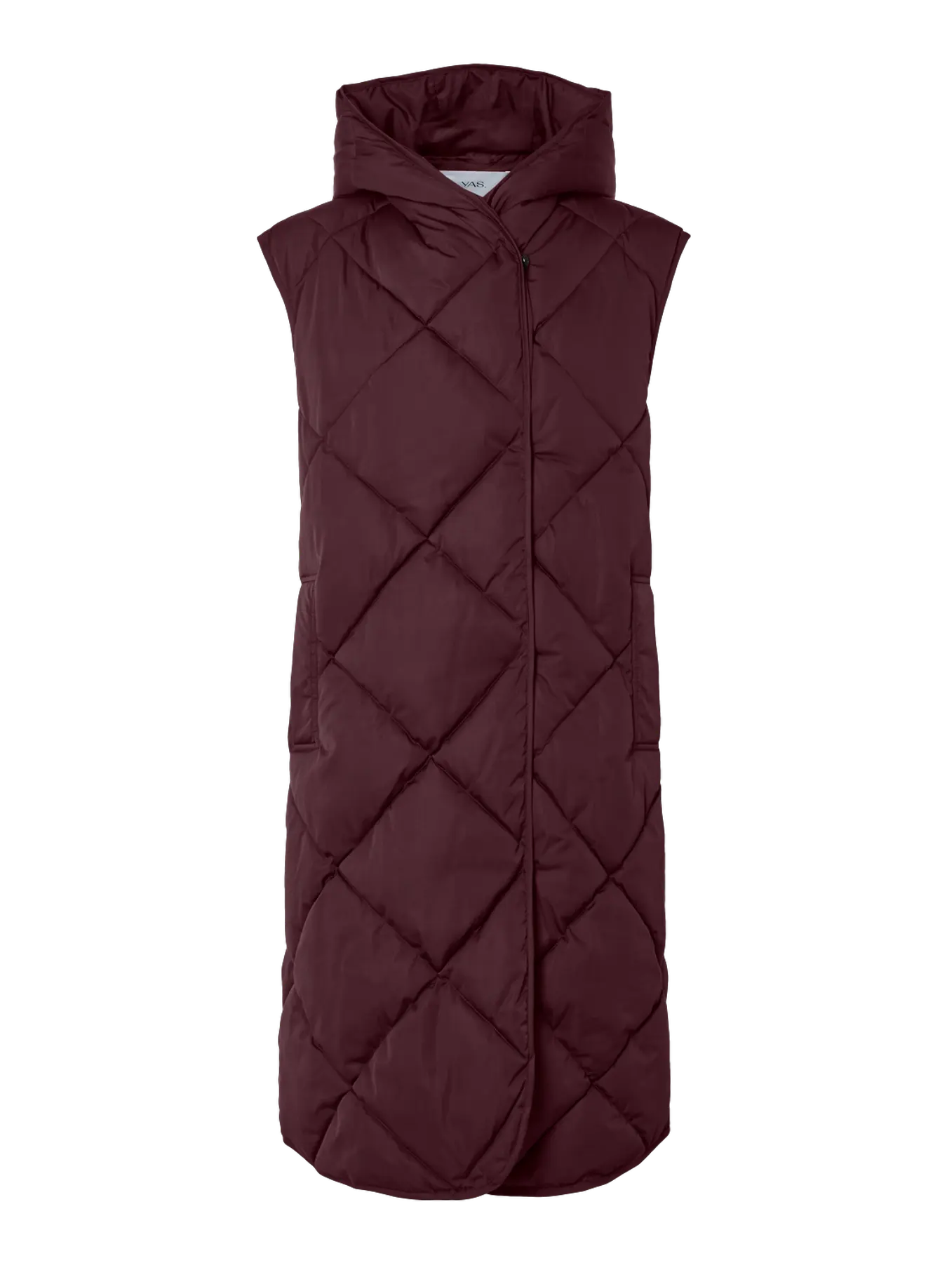 Y.A.S naisten toppaliivi, YASSELURA PADDED VEST Viininpunainen