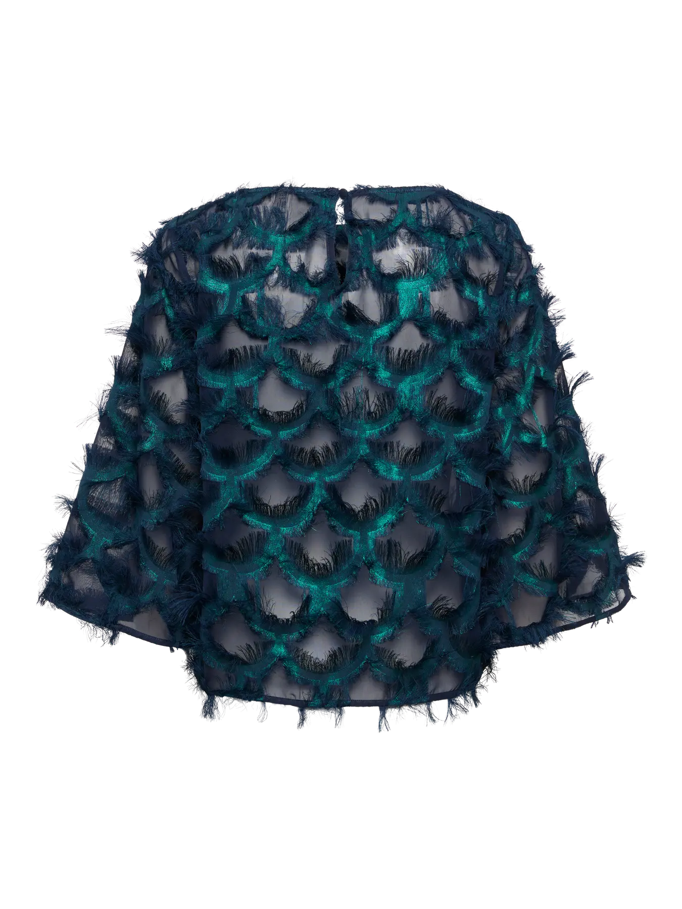 Y.A.S naisten toppi, YASPAZILLA 3/4 TOP Navy Blazer - Image 4