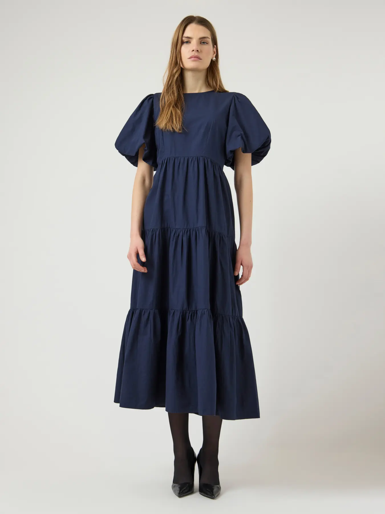 Y.A.S mekko YASColea SS Ankle Dress S, Navy Blazer
