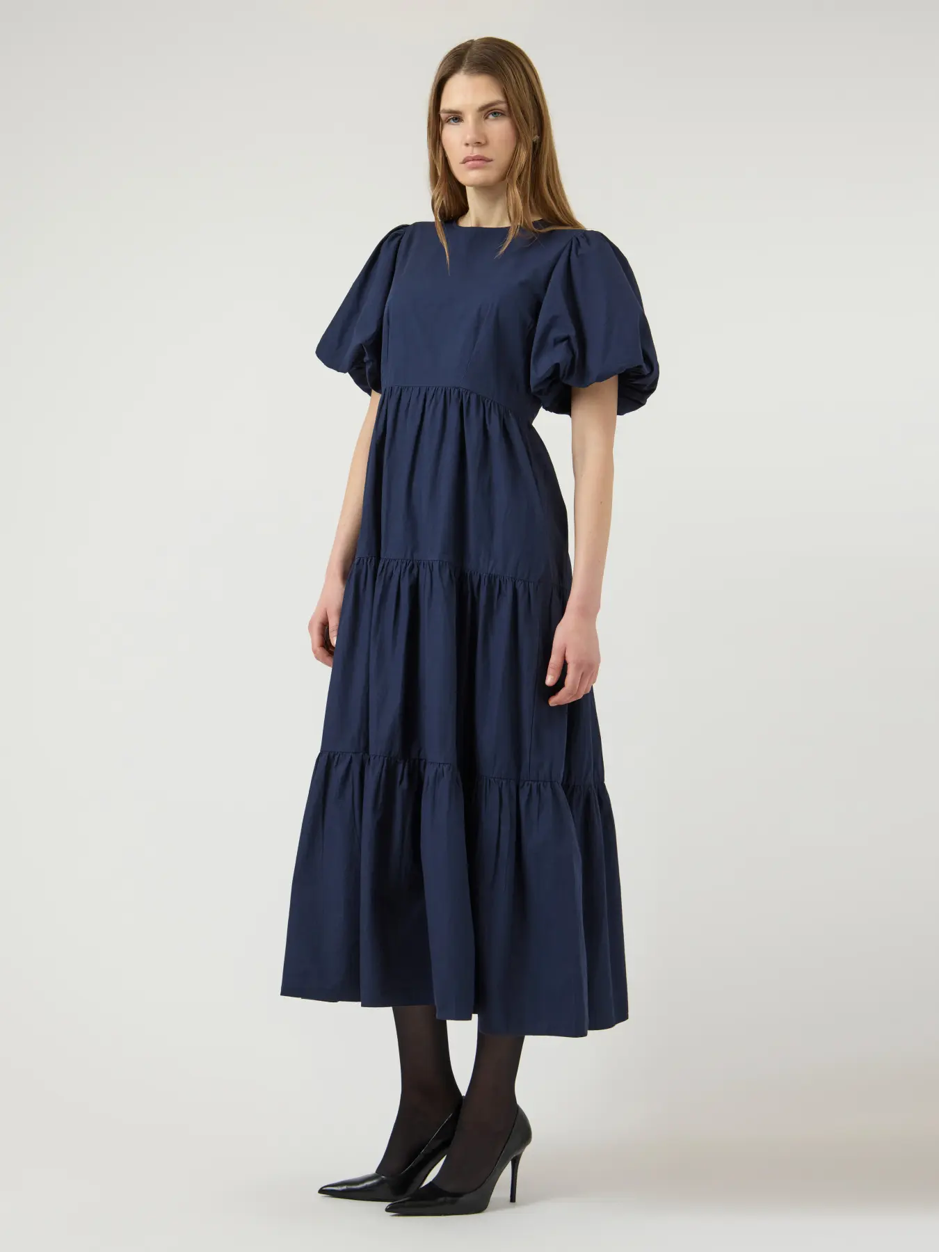 Y.A.S mekko YASColea SS Ankle Dress S, Navy Blazer - Image 3