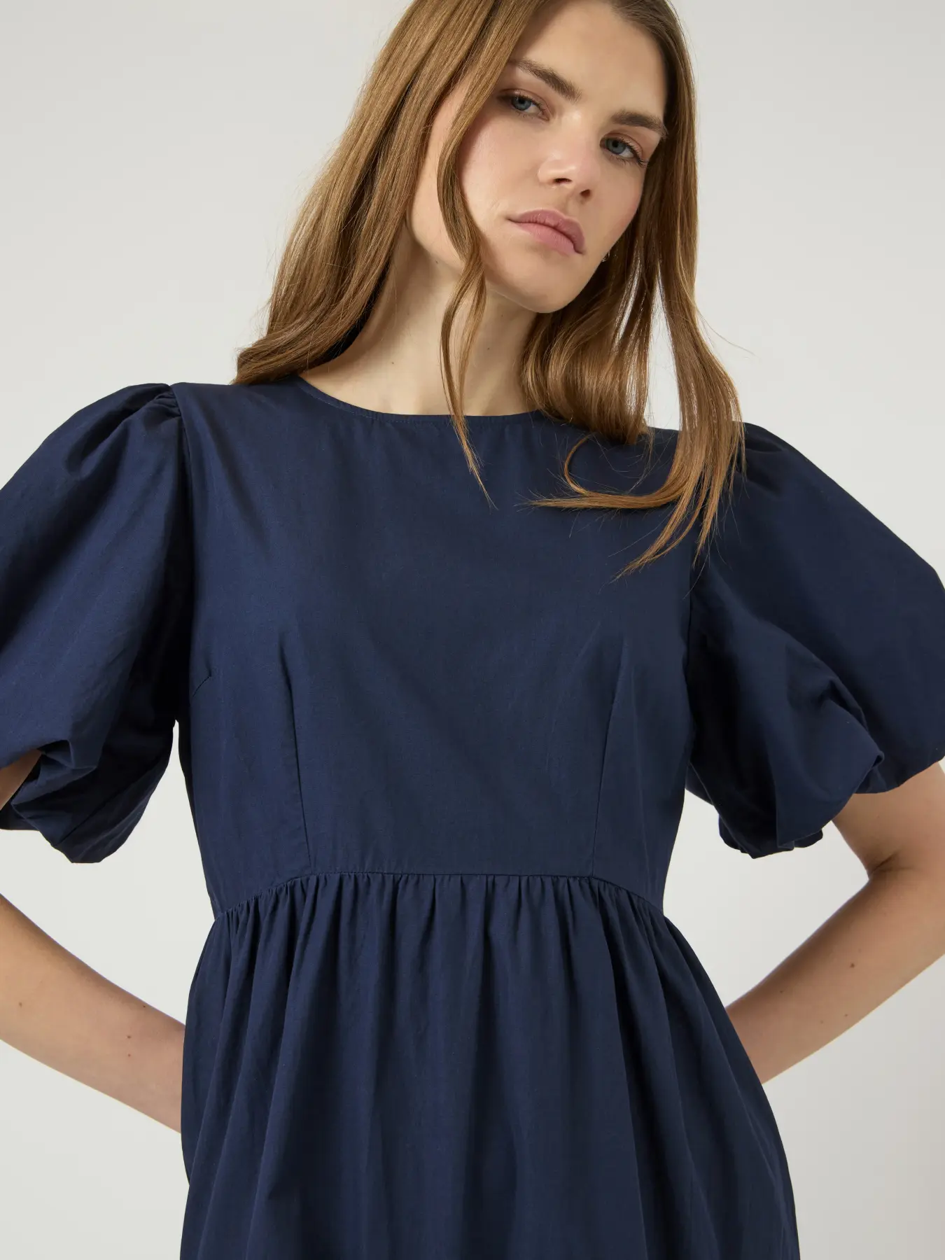 Y.A.S mekko YASColea SS Ankle Dress S, Navy Blazer - Image 4